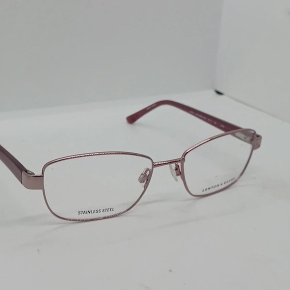 NWT WOMEN\'S RX-ABLE LENTON & RUSBY EYEGLASS FRAMES LR5018 ROSE GOLD main image 2